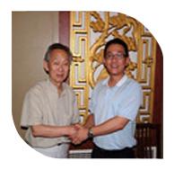 2011年8月22日，我司韋總經(jīng)理在北京拜會(huì)中國(guó)建筑材料科學(xué)研究院院長(zhǎng)金宗哲教授